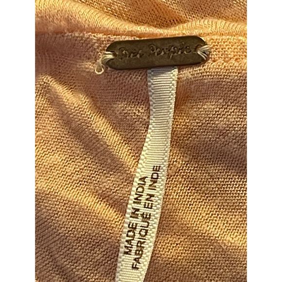 NEW Free People Women’s Annka Peach Bubble Top (Size S) - Picture 7 of 11
